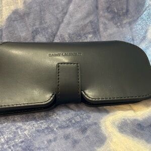 Saint Laurent Dark Leather Eyewear Holder